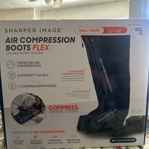 Sharper Image Air Compression Boots Flex - Dark Blue